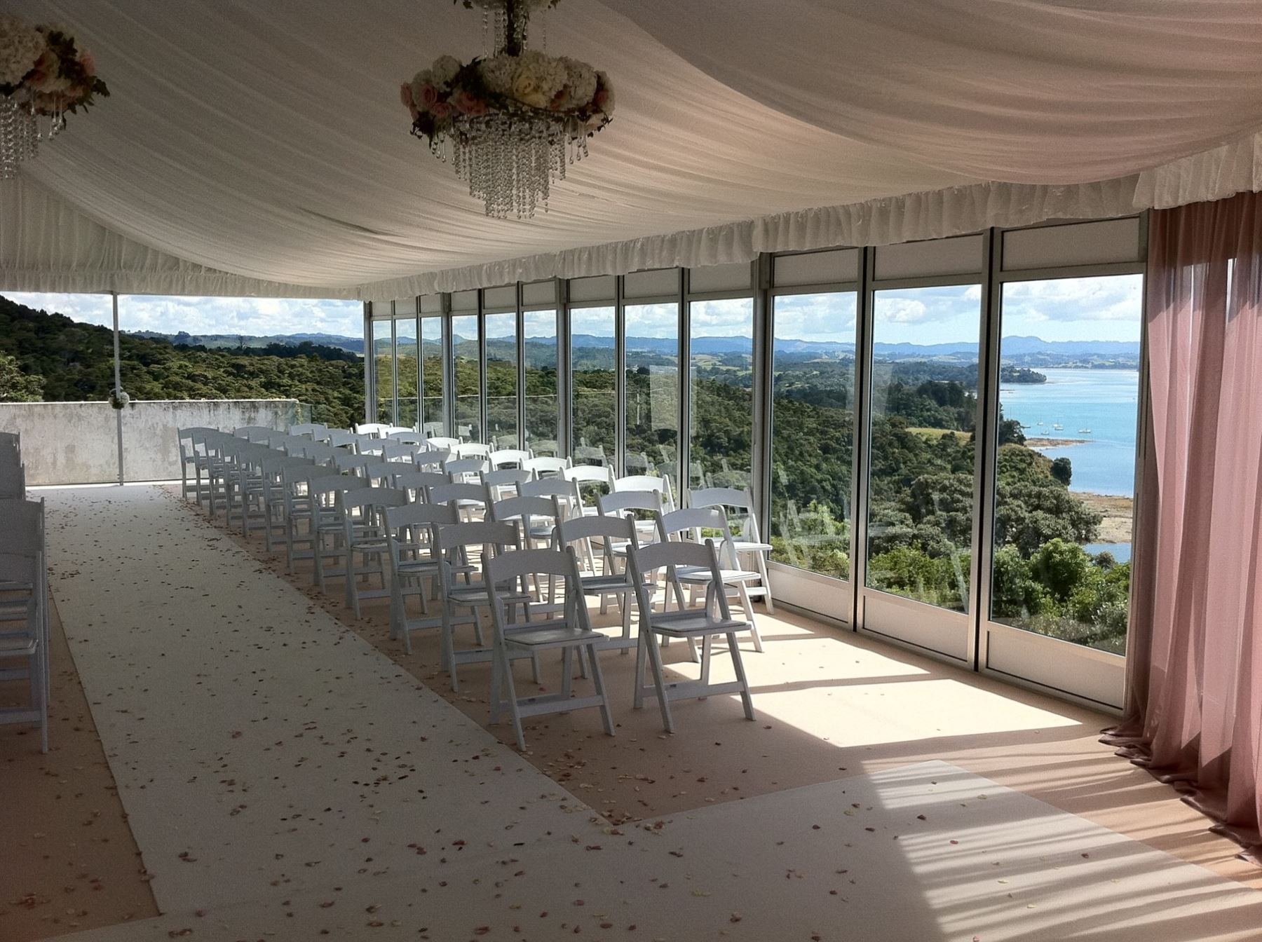 Silk Roof Lining - Mahurangi Ceremony Marquee