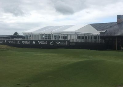 LPGA VIP Hospitality Marquee with clear roof panels