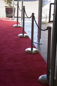 Red Carpet Runner with Crowd Control Poles