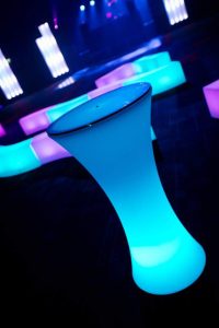 LED Curved Bar Table