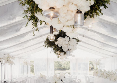 9m Clear Roof Marquee at Te Hihi Estate - Flowers by Blush