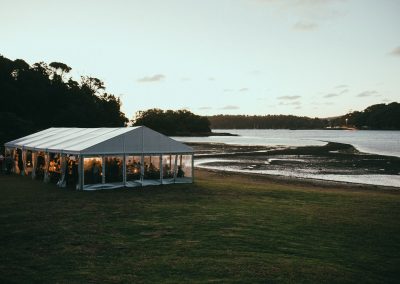 9m Traditional Marquee Honeymoon Bay Waiheke